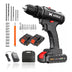 Kit Taladro Inalámbricos Desatornillardor Electrico Destornillador Eléctrico Inalámbrico Herramienta Doméstica Para DIY, Taladro Con Baterías Y Cargador Incluido Herramienta Portátil Para Usar En Casa Y Oficina
