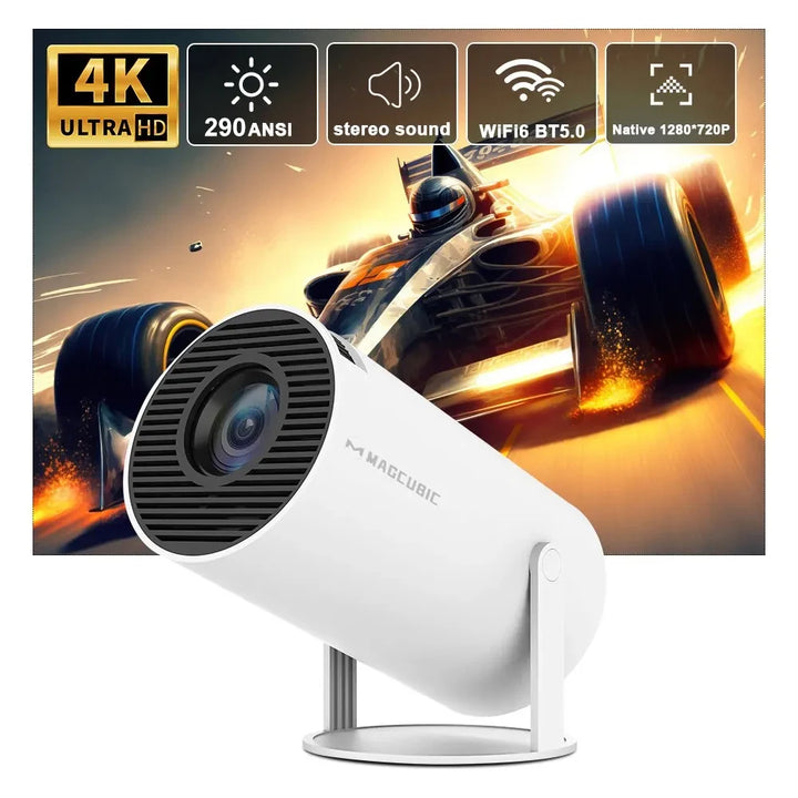 Proyector de Cine en Casa Exterior Magcubic HY300 Pro 4K Android 11 Doble Wifi6 290ANSI Allwinner H713 BT5.0 1080P 1280*720P