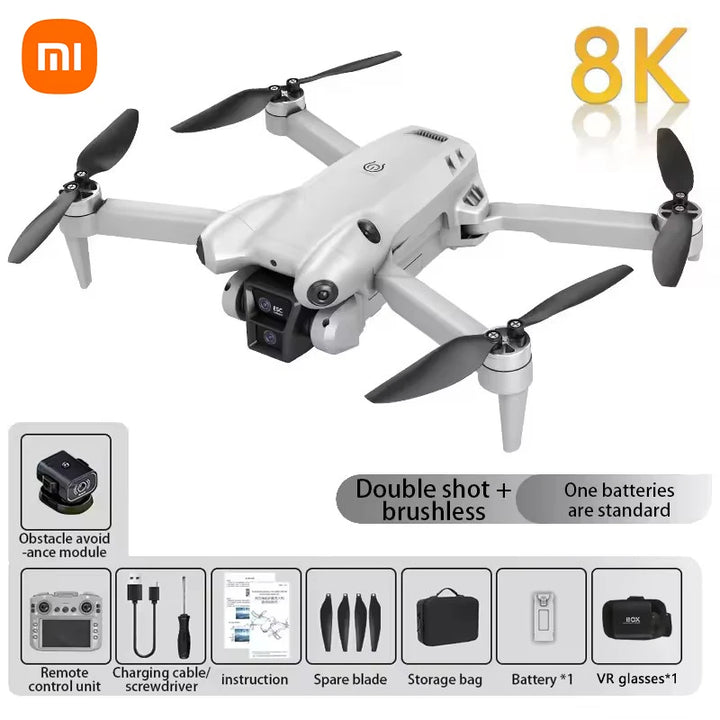 S101 Drone 8K HD Cámara Dual Profesional 5G WiFi 120 ° UAV ESC gran angular con pantalla para evitar obstáculos Quadcopter 20000M